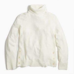 NEW J Crew Sweater w/Side Buttons